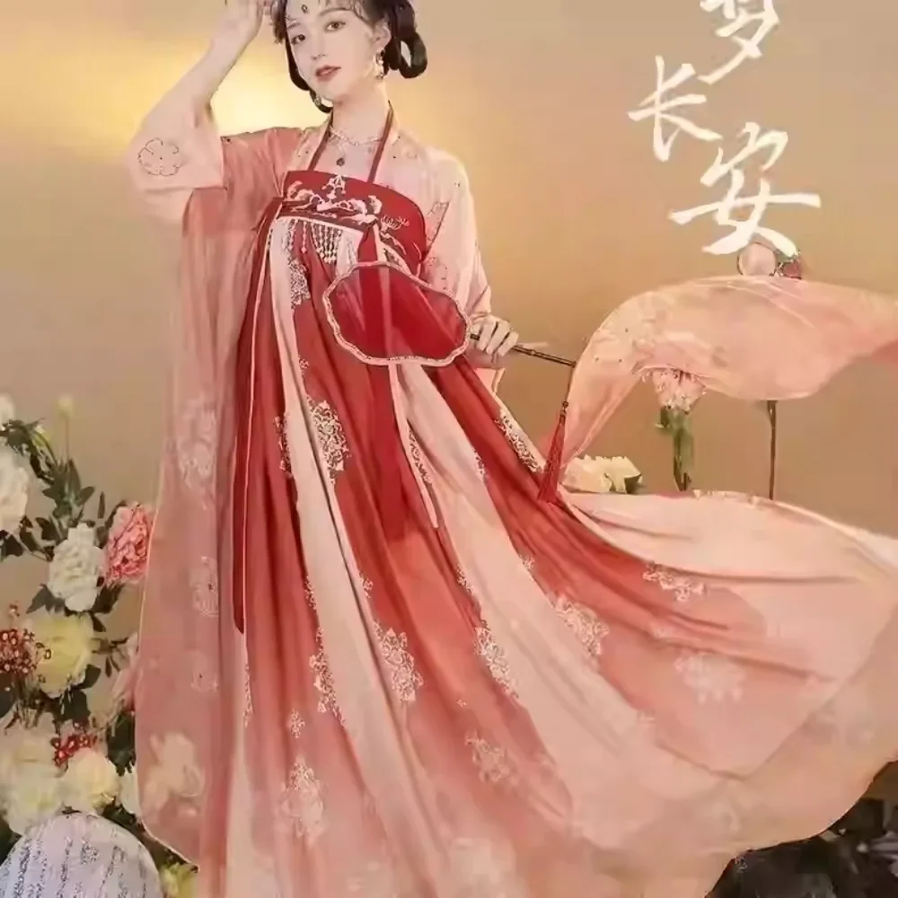 Hanfu Chinese Traditional Dress Cosplay Costumes Ethnic Style Show Stage Fashion Clothes Women Clothing Party Fairy Dress