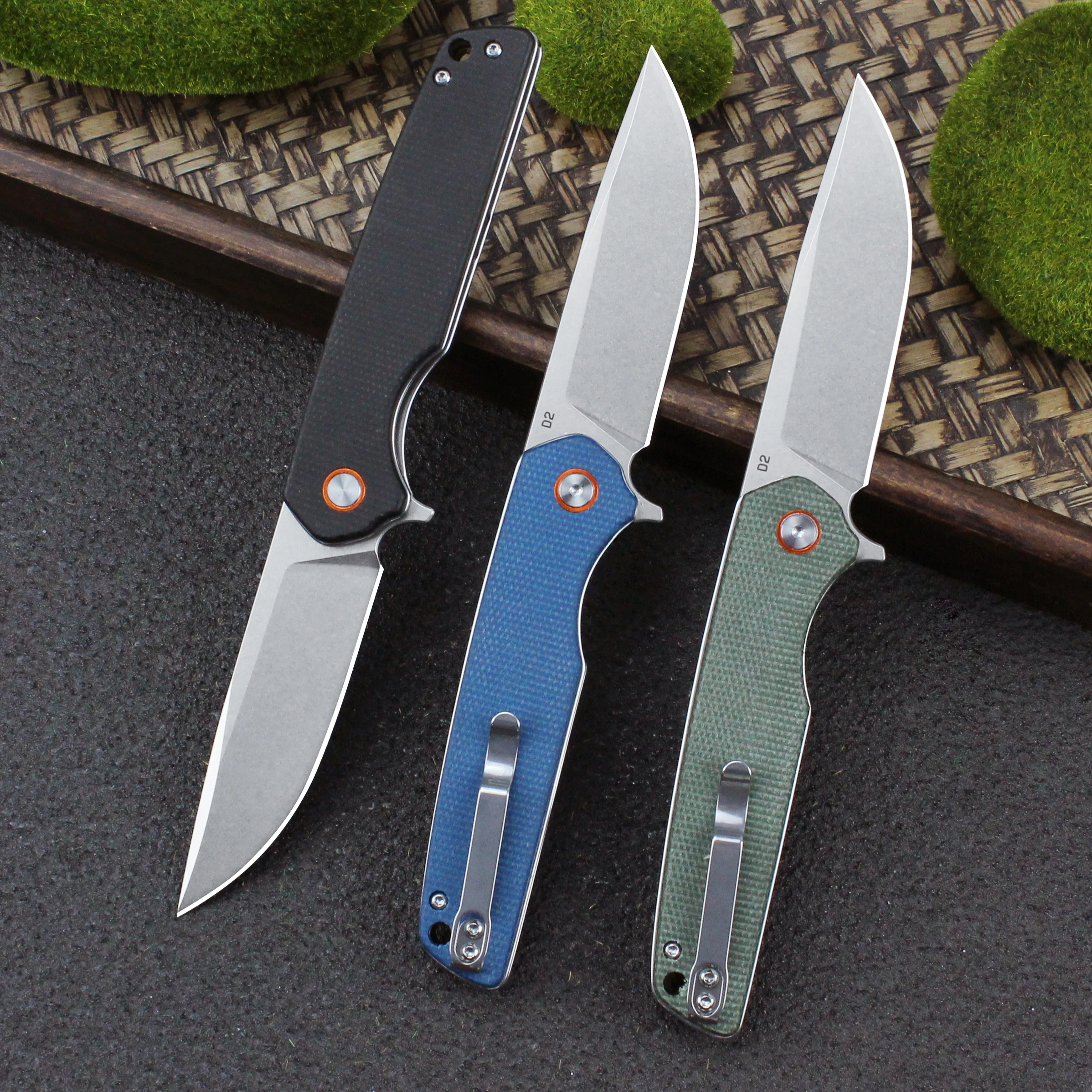 Folding Knife Portable 2024 D2 Steel Blade Multifunctional Pocket Mini Knife EDC Military Outdoor Tactical Survival Knifes GT961