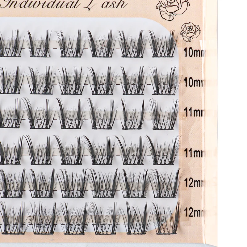 العنقودية جلدة تمديد دمية نمط الطبيعية رقيق فو رموش بالمنك مانغا الفردية كاذبة رمش تمديد يشكلون Cilios #6