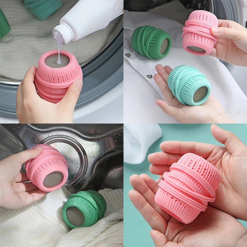 Washing Machine Laundry Ball Laundry Liquid Storage Ball Cleaning Softener Cleaning Laundry Ball Washing Machine Essential