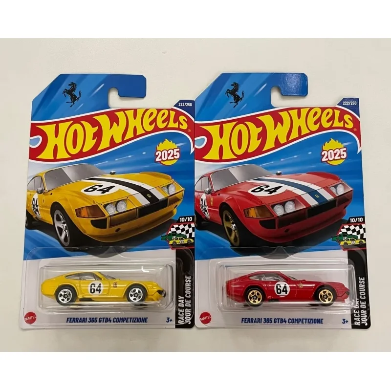 

Оригинальная модель автомобиля из сплава Hot Wheels Ferrari 365 GTB4, литая под давлением игрушечная модель автомобиля, коллекция моделей-сюрпризов, игрушки, подарки на автомобиль