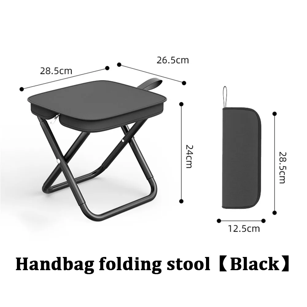 Portable Multifunctional Outdoor Picnic Camping Folding Chair, Ultra Light Fishing Stool, Travel Stool, Fishing Accessories