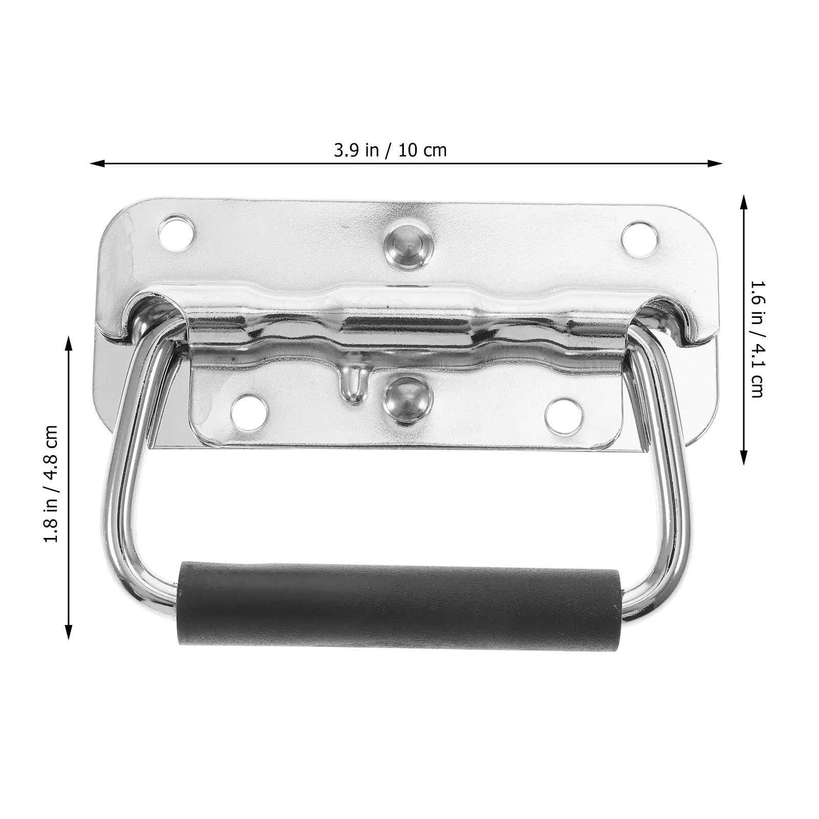 4Pcs Spring Loaded Surface Mount Handle Toolbox Chest Case Handles Heavy Duty Cabinet Pull Door Replacement Boat Handles
