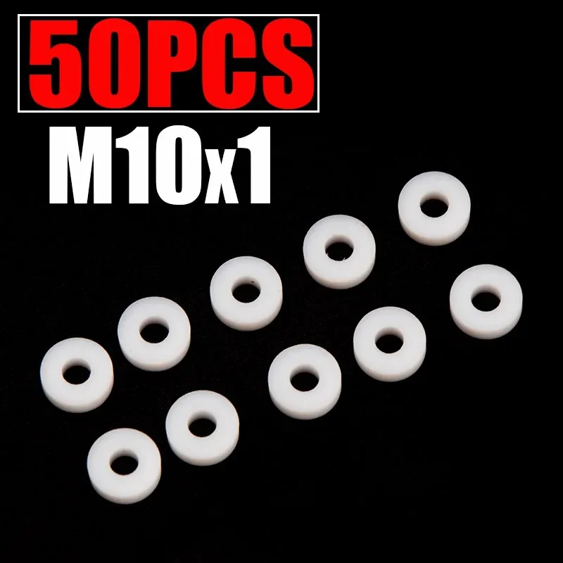 

50pcs Pneumatics M10 M8 PTFE O-Ring Gasket Air Seal Sealing Washer for High Pressure Mini Gauge Quick Couplers Socket Fittings