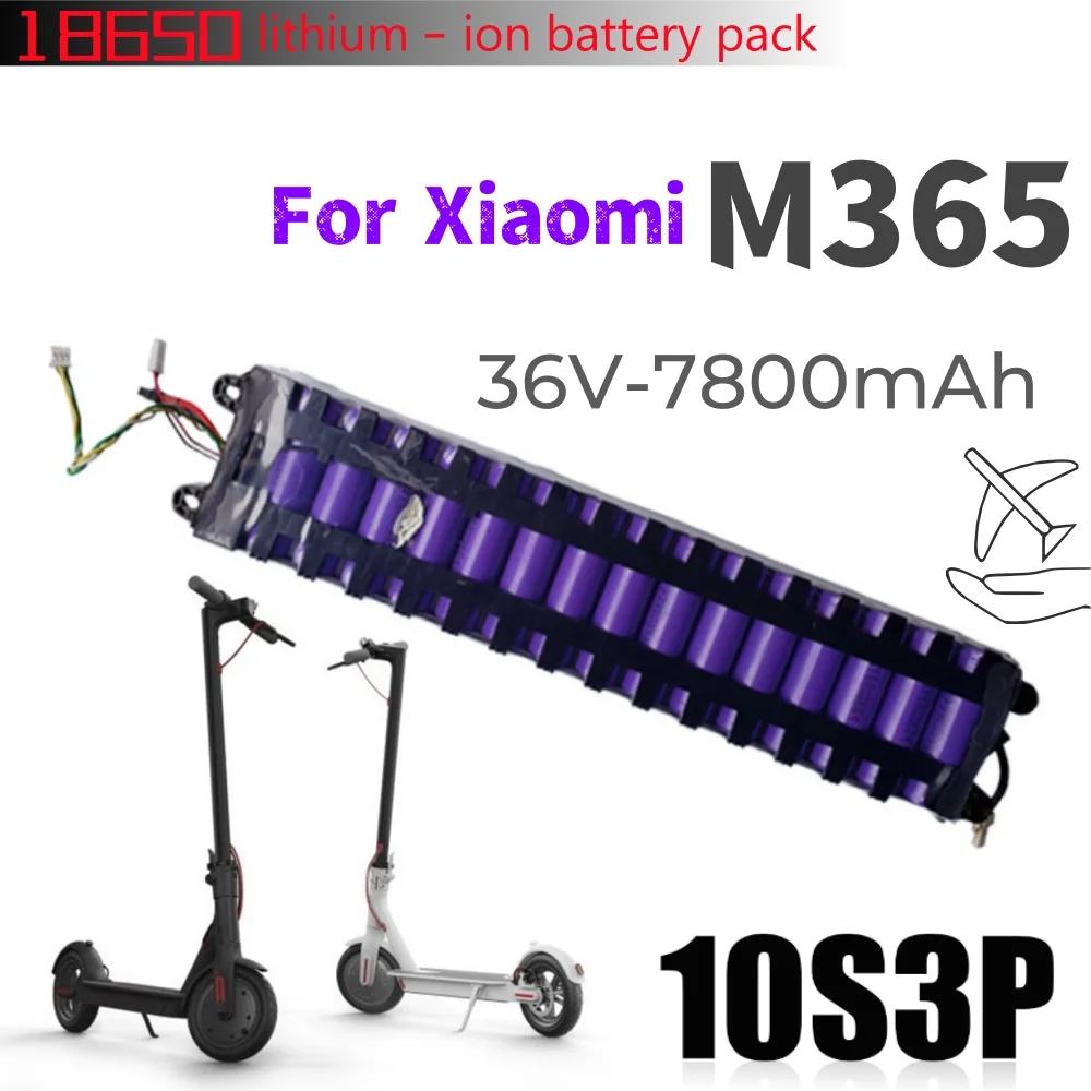 

Original 36V 7800mAh Battery for Xiaomi M365/ M356 Pro Special Battery Pack 36V Li-ion Battery with Bluetooth Communication