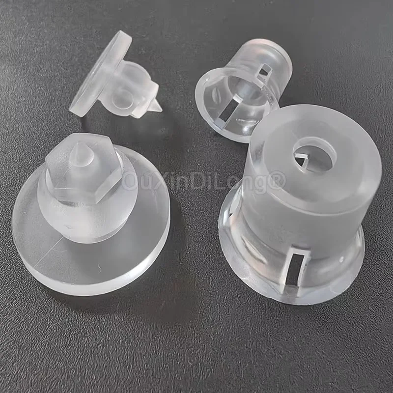 200X Invisible Acrylic Standoffs Plastic Bracket Clear Advertising Hidden Clip-in Nail for Letter Signs Signage Mount to Install