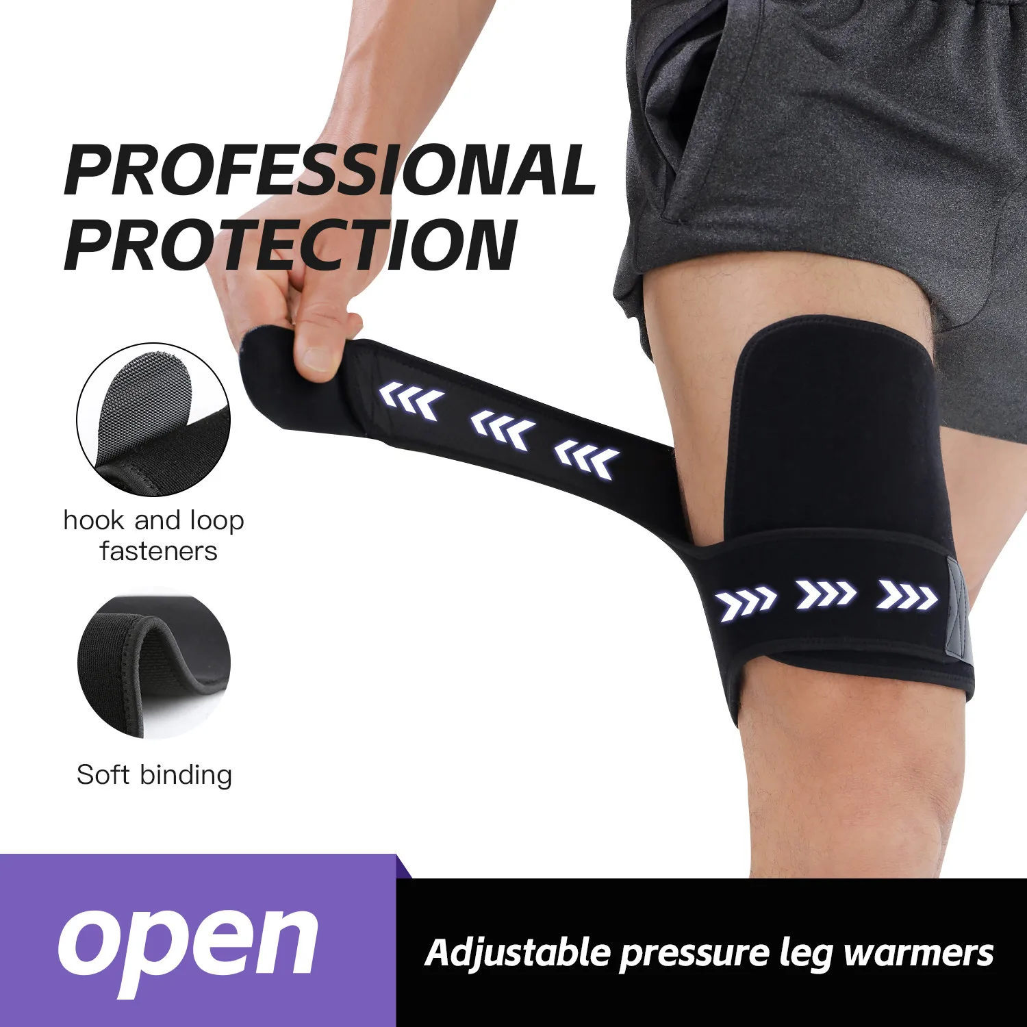1PC Large Thigh Support Bracket, Adjustable Straps Thigh Cover For Groin And Limb Support, Adhesive Large Velcro Secure Stable