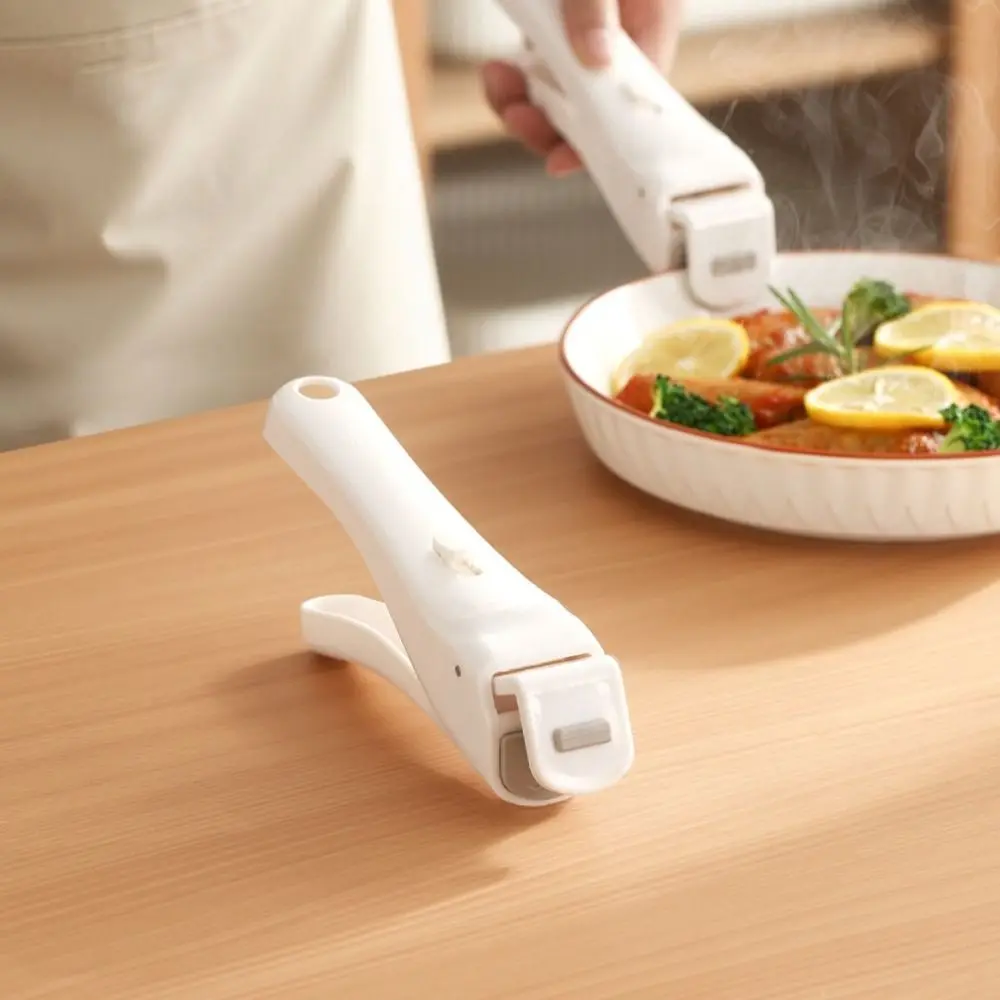 

Food Handling Non-Slip Anti-Scald Clip Silicone Ergonomic Handle Pan Gripper Heat-Resistant Hot Plate Clip Pizza Pan Handling