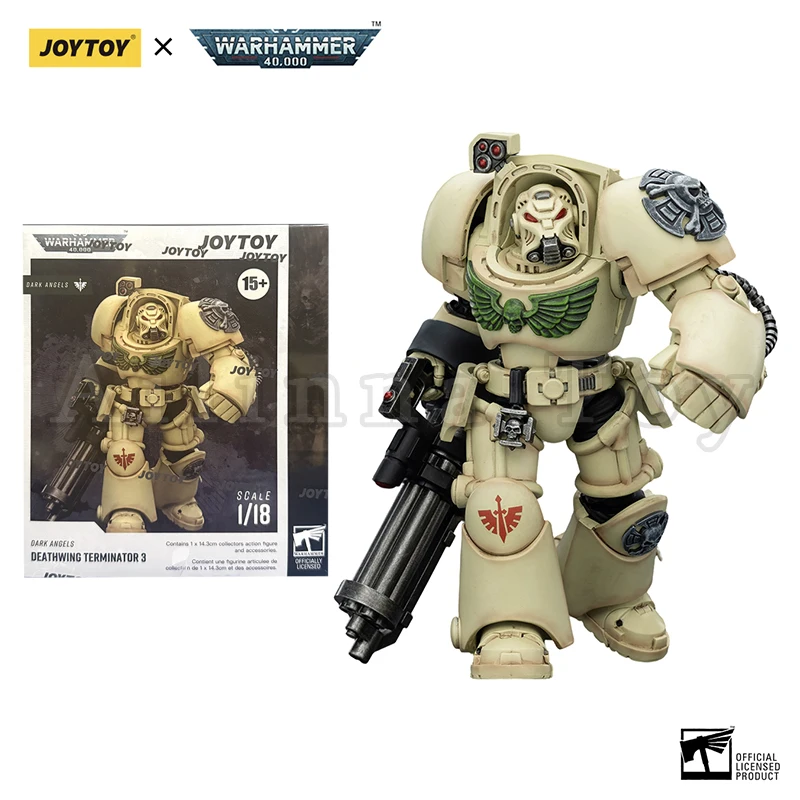 JOYTOY 1/18 Action Figure 40K Dark Angels Figures Azrael Anime
