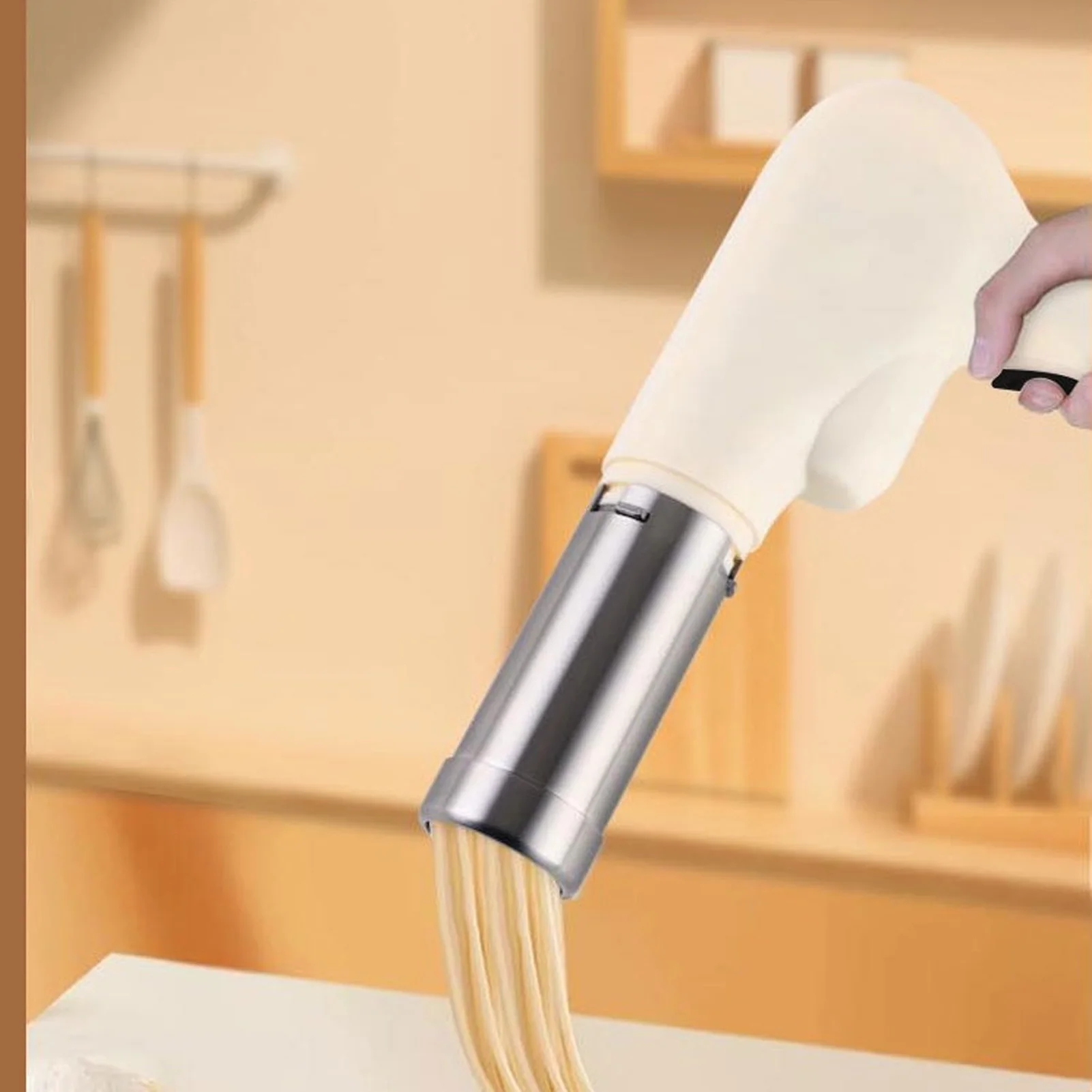 

Автоматическая ручная машина для изготовления макарон из нержавеющей стали для спагетти-рамэна, эффективная портативная электрическая машина для производства лапши, многофункциональная кухня