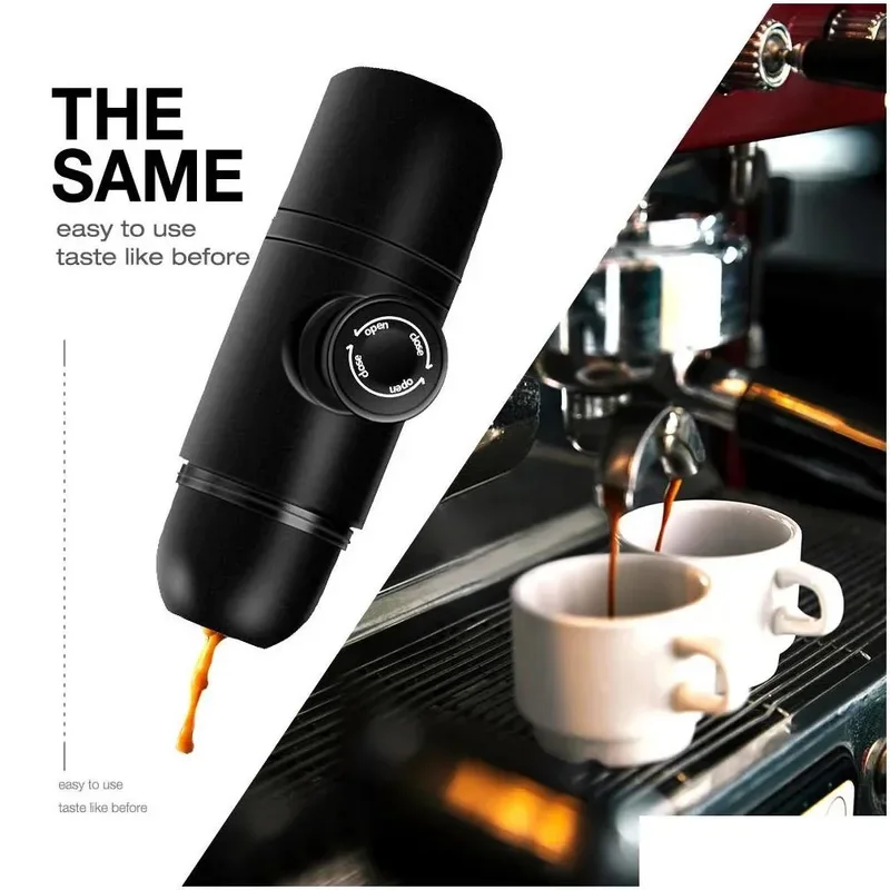 

Hand Pressure Manual Mini Espresso Capsule Coffee Machine Cup Portable Espresso Mini Coffee Maker For Travel