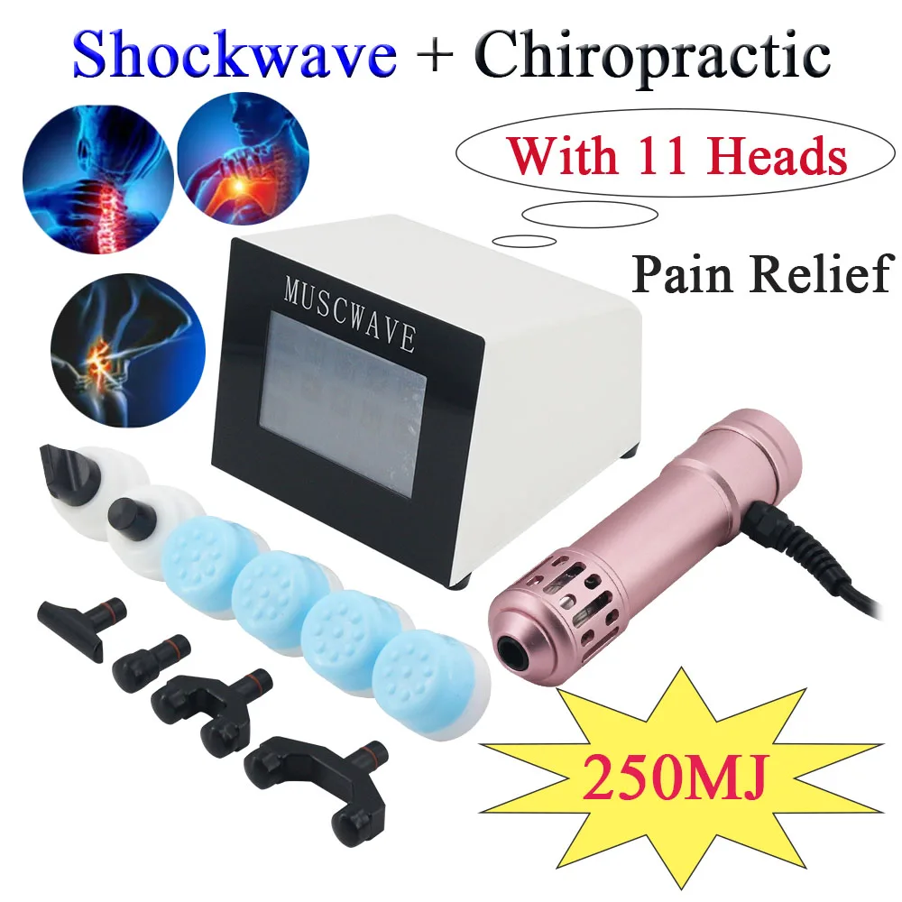 Shockwave Therapy Machine ED Treatment External Physiotherapy Shock Wave Chiropractic Tools 2in1  Shoulder Pain Relief Devices