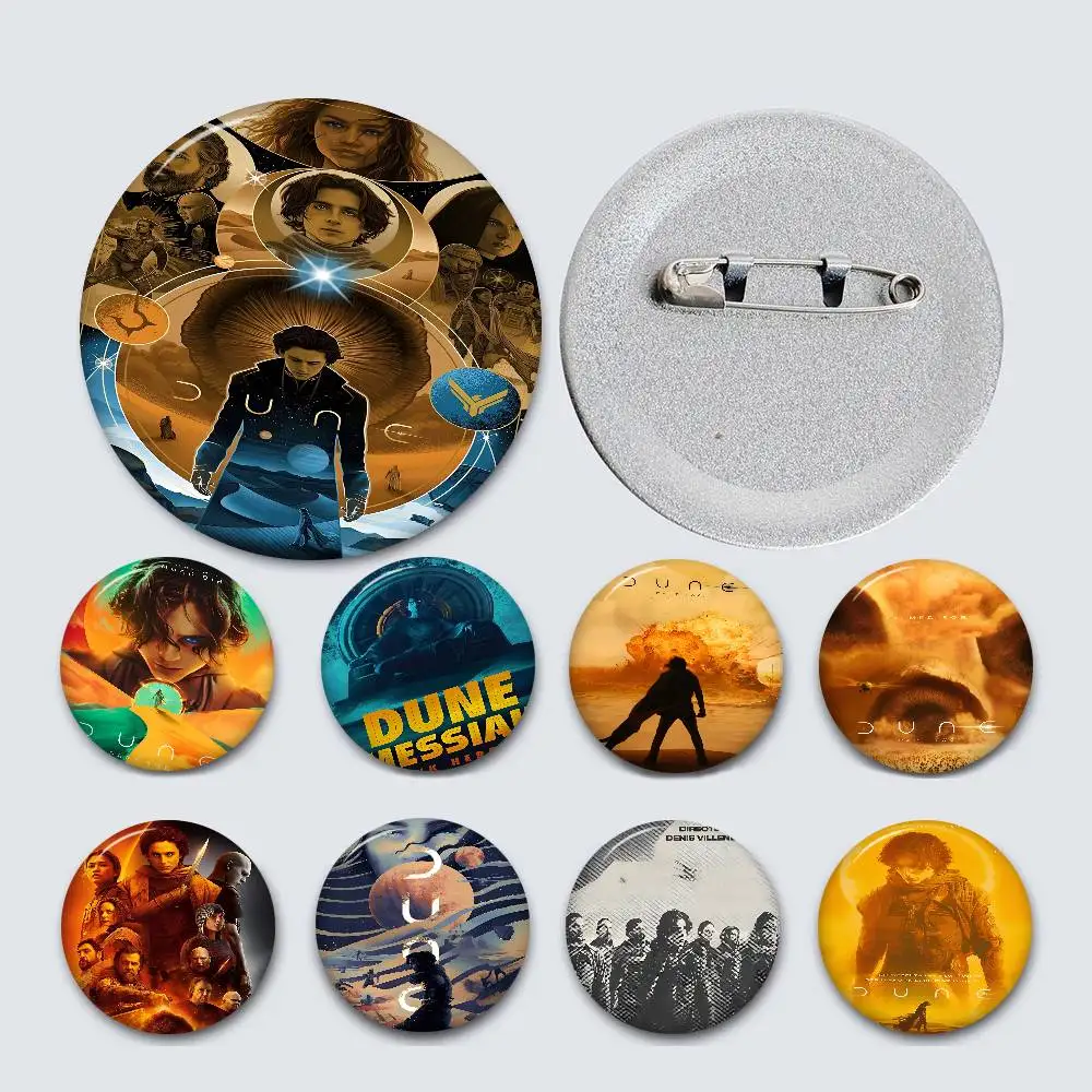 الكثبان الرملية جزء 2 2024 فيلم الخيال العلمي صفيح دبوس زر مخصص أنيمي دور المدرسة القديمة بروش الكرتون طوق شارة مجوهرات هدية المشجعين #6