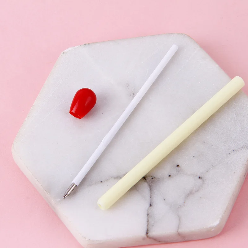 Cute Simulation Match Ballpoint Pen Mini Creative Writing PenStationery Supplies for Primary School Students