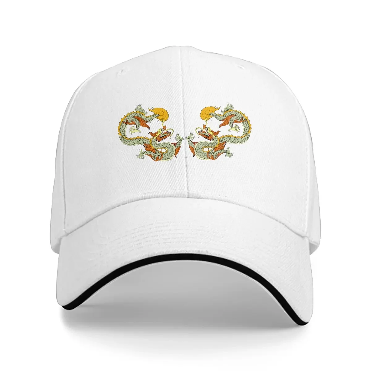 Yin Yang Dragon Classic Baseball Caps Peaked Cap YinYang Adjustable Sun Shade Hats for Men Women