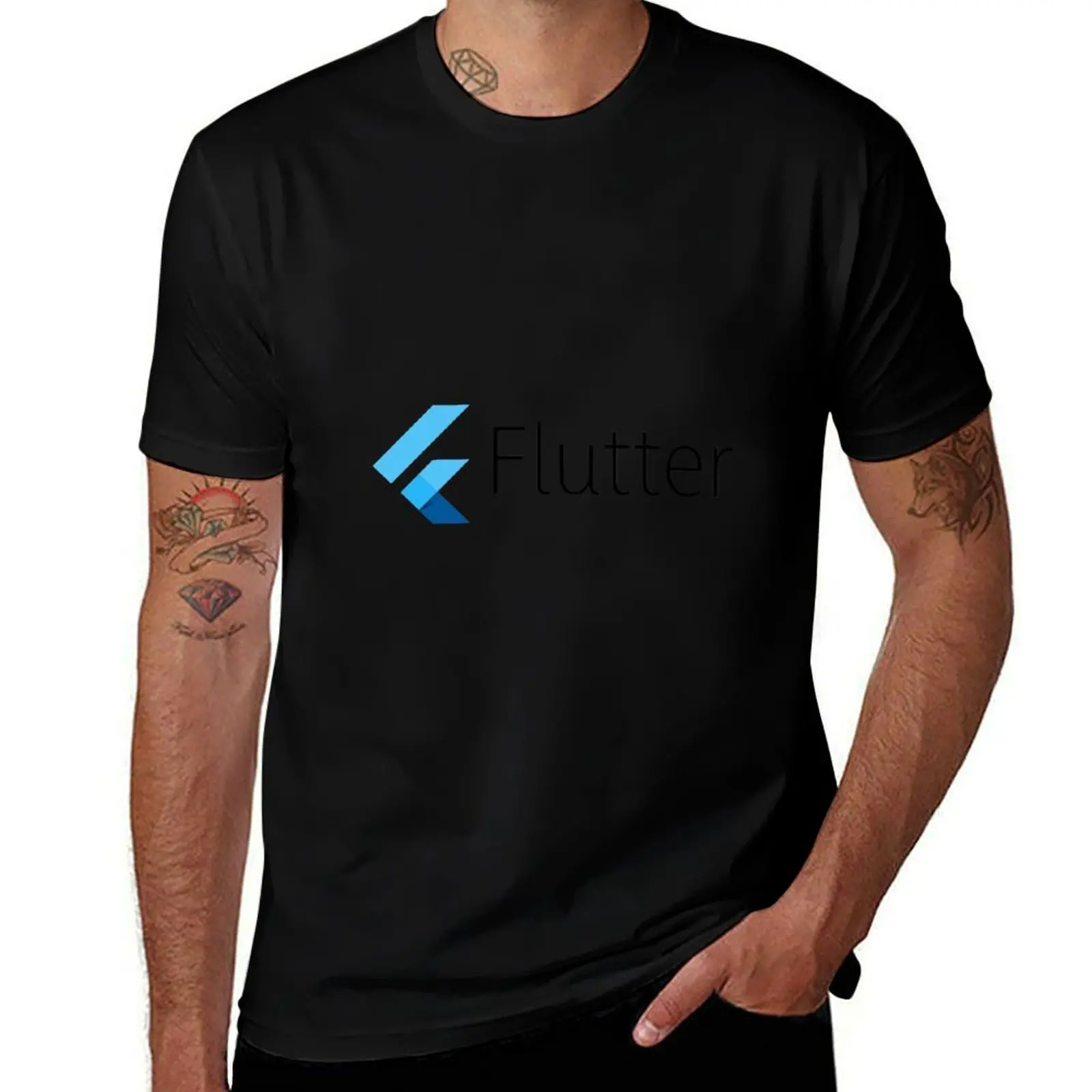 

Flutter T-Shirt Basic Simple Design Short Sleeve Shirt