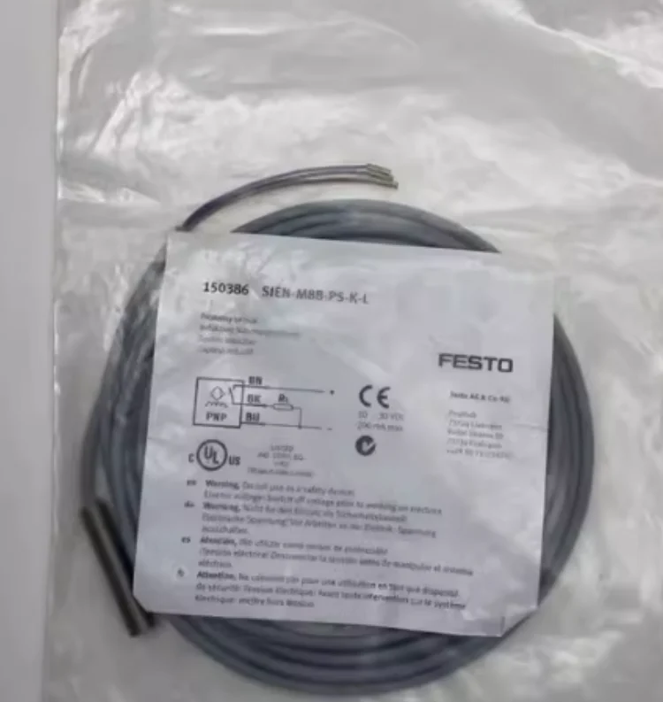 Nouveau capteur FESTO d'origine SIEN-M8B-PS-K-L 150386 SIEN-M30NB-PS-K-L 150442