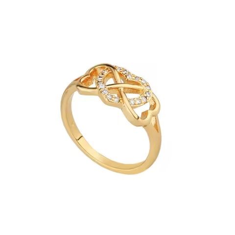 Anel Laços de Amor Roma Joias - Folheado a Ouro 18K | AN0521606 | Tamanho 16