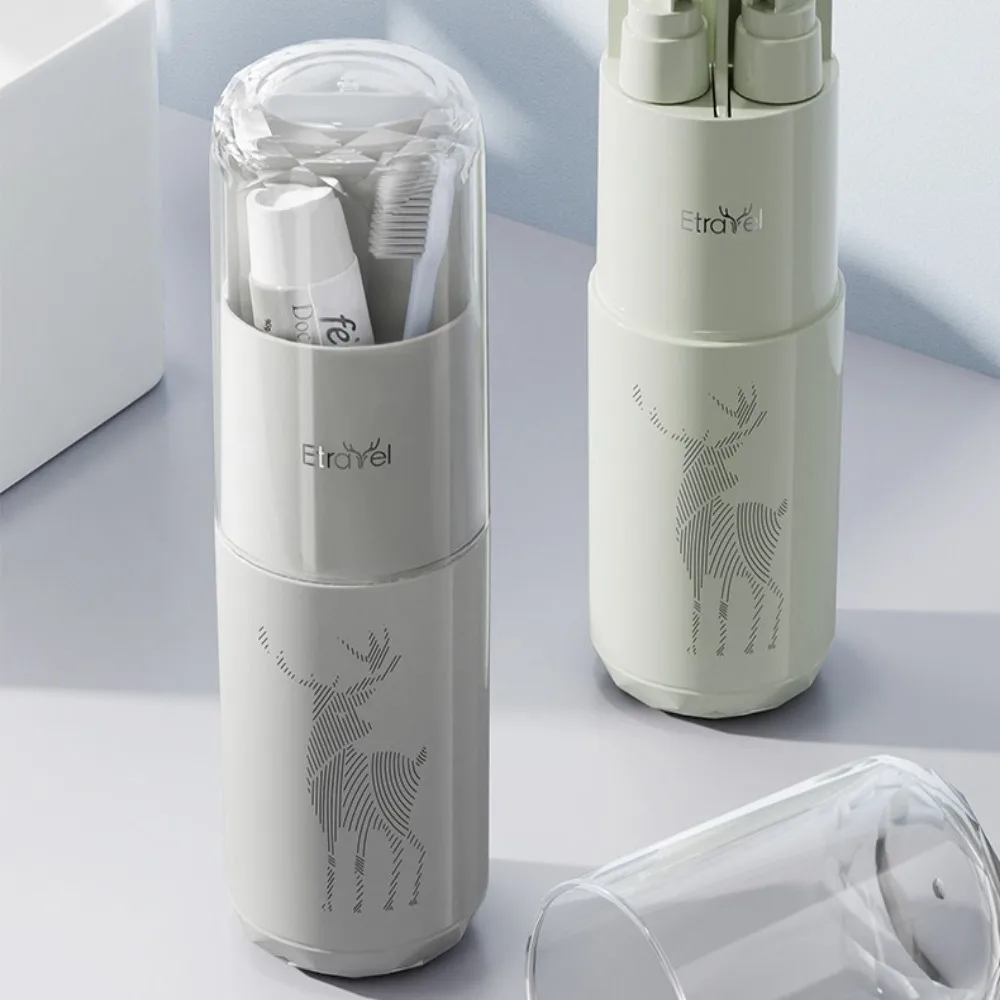 

Mini Multifunction Toothpaste Cup Plastic Portable Shampoo Storage Bottle Lightweight Wash Set Camping