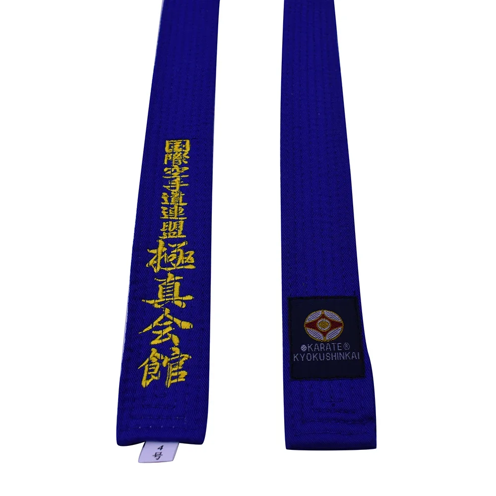 Kyokushin Karate Belt Karate Kyokushinkai Belts Japan Tokyodo Belts with Customized Embroidered Words Black Belt Karate