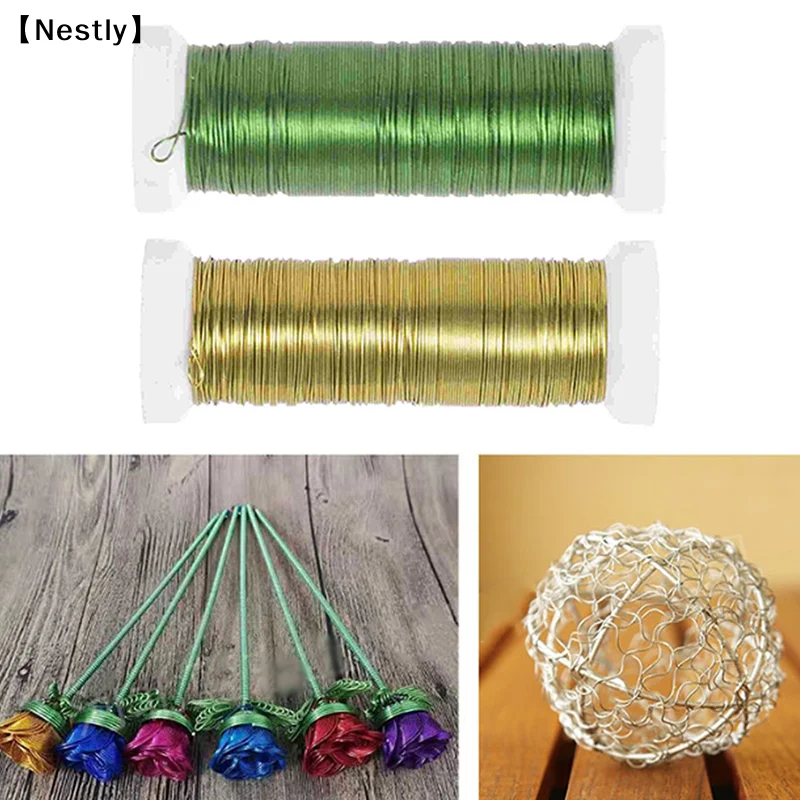 Crafts Wires Florist Flower Wire Stems DIY Flower Stem Wires Floral Arrangement Iron Wires〔Nest〕