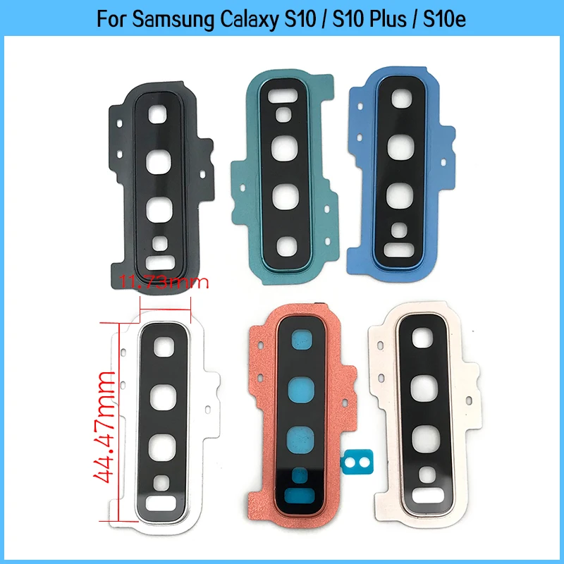 New For Samsung Calaxy S10 Plus / S10e Rear Camera Frame Holder Lens Glass Panel Cover S10 Back Camera Glass Lens Replacement