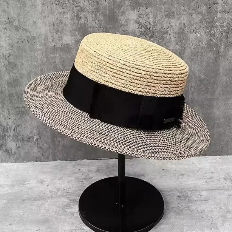 

New Women's Panama Wide Edge Straw Hat Summer Straw Hat