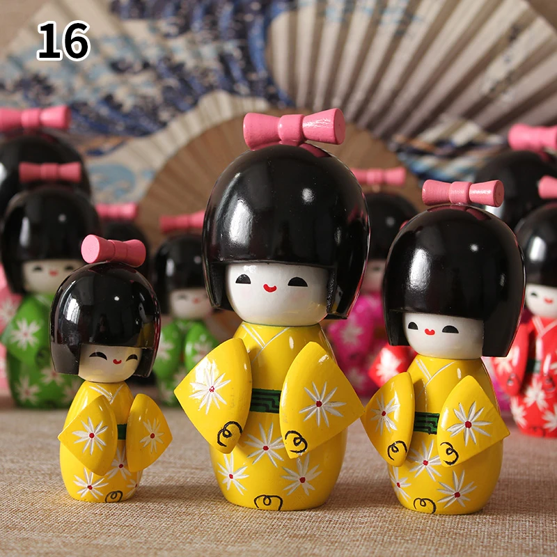 Japanese Puppet Kimono Sakura Doll Cuisine Sushi Restaurant Decor Ornament Kimono Doll Miniature Figurines Collection Crafts