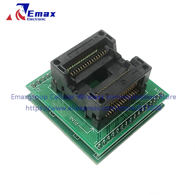 SOIC32 SOP32 peduncular 14,12 * 14,12 mm Rastermaß 1,27 mm IC-Prüfsitz Prüfstand Prüfsockel Programmiersitz