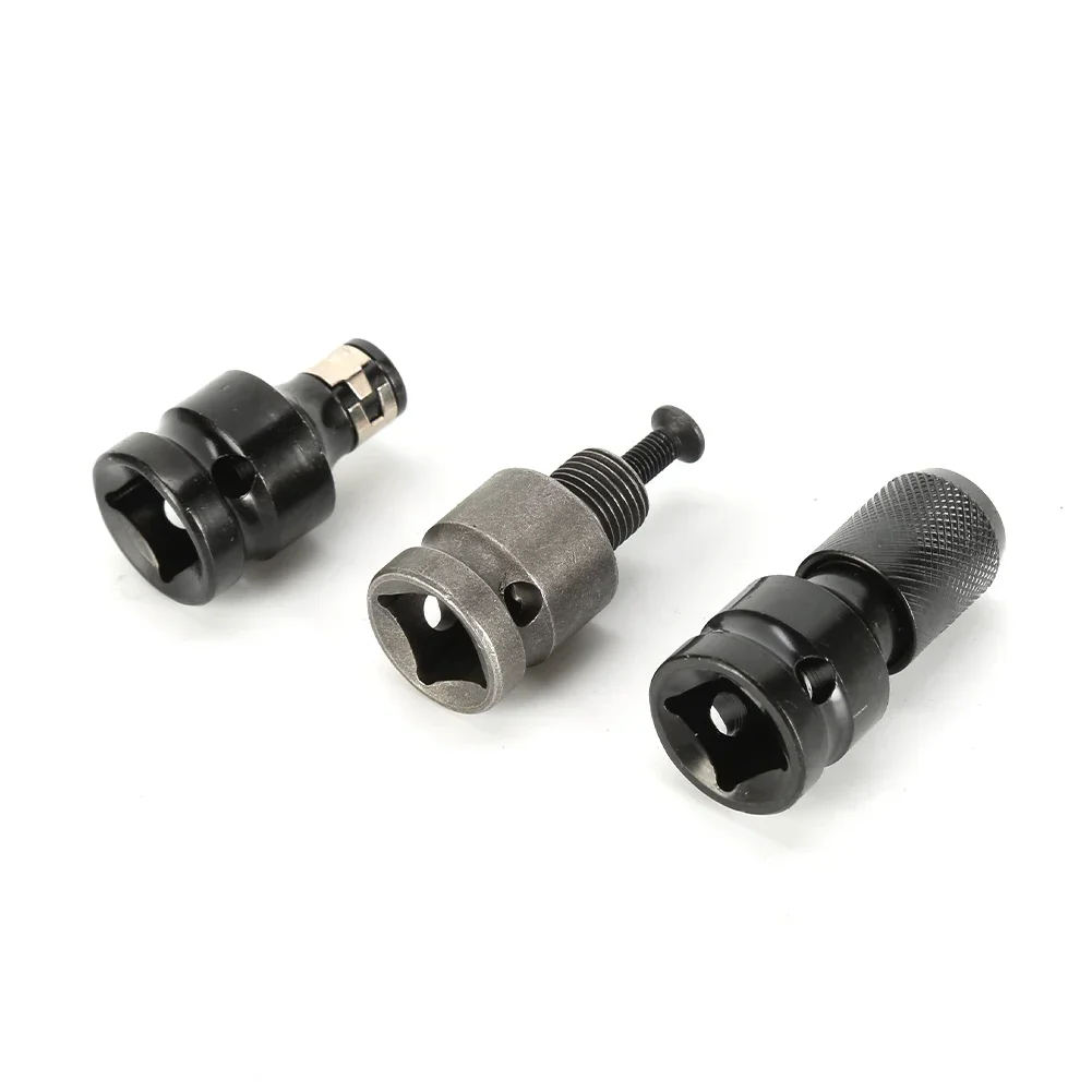 

Hex Drill Chuck Hex Socket Adapter Quick Release Converter Socket Adapter Steel 3pcs Converter Tool For Wrench