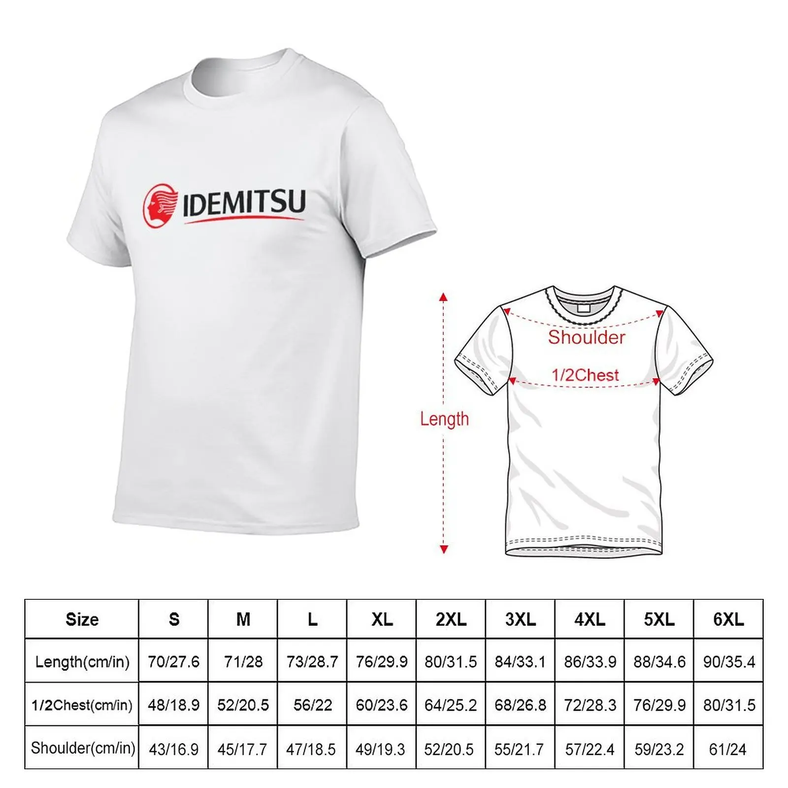 Idemitsu Kosan Logo T-Shirt cotton t shirt man t shirts designer black cotton t-shirt plain for man package T-Shirt