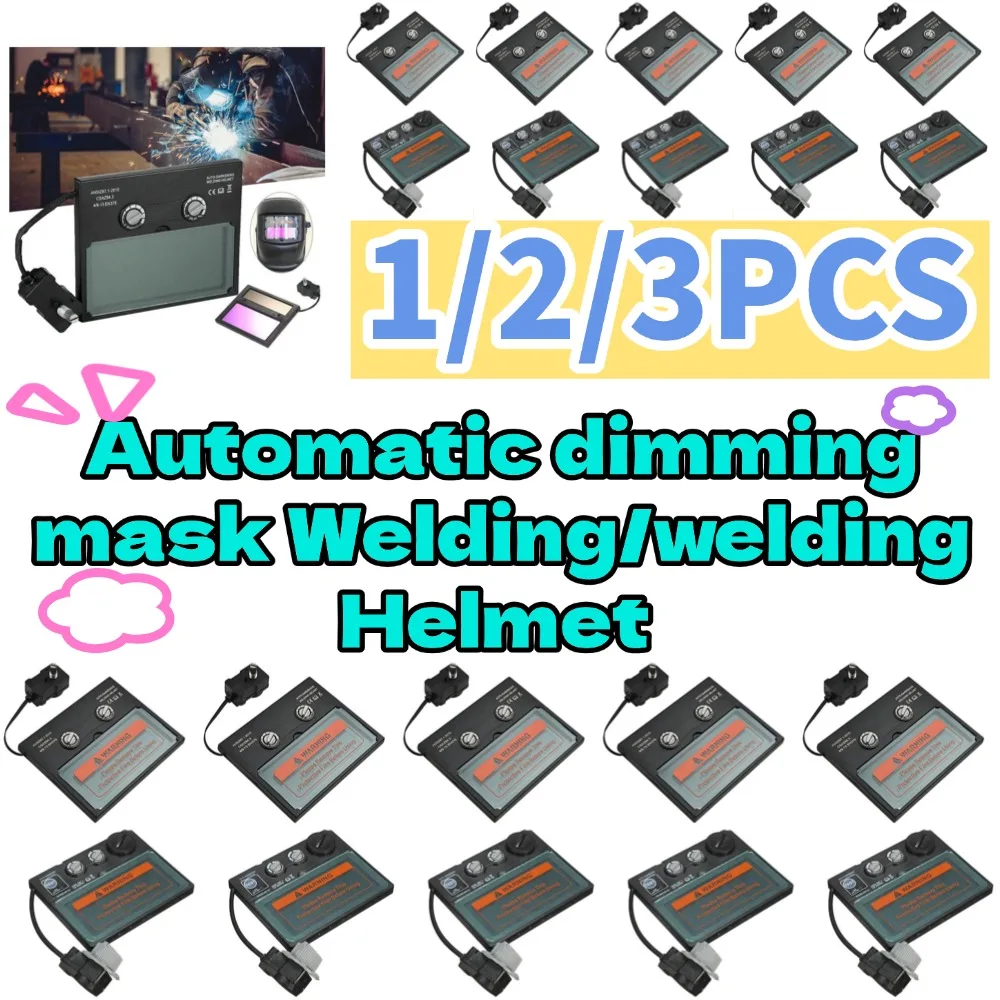 1/2/3PCS Automatic Dimming Mask Welding/welding Helmet Welder Welding Lens Eyes For Welding Machine Welding Tools Eyes Protector