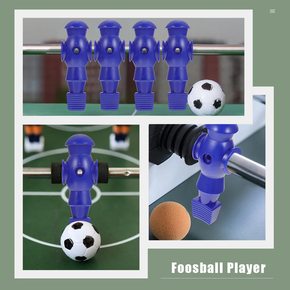 

Foosball Players Soccer Machine Replacement Table Football Game Toys Tournament Style Resin Men Wear Resistant Durable Clear