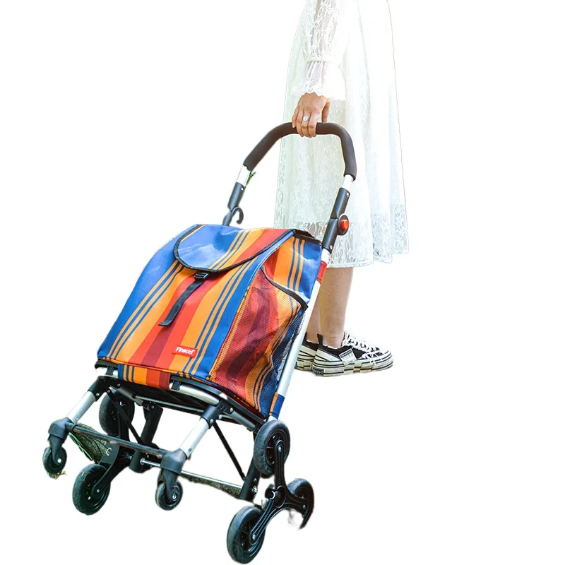 

Shopping cart artifact shopping cart small cart climbing stairs folding portable trolley home