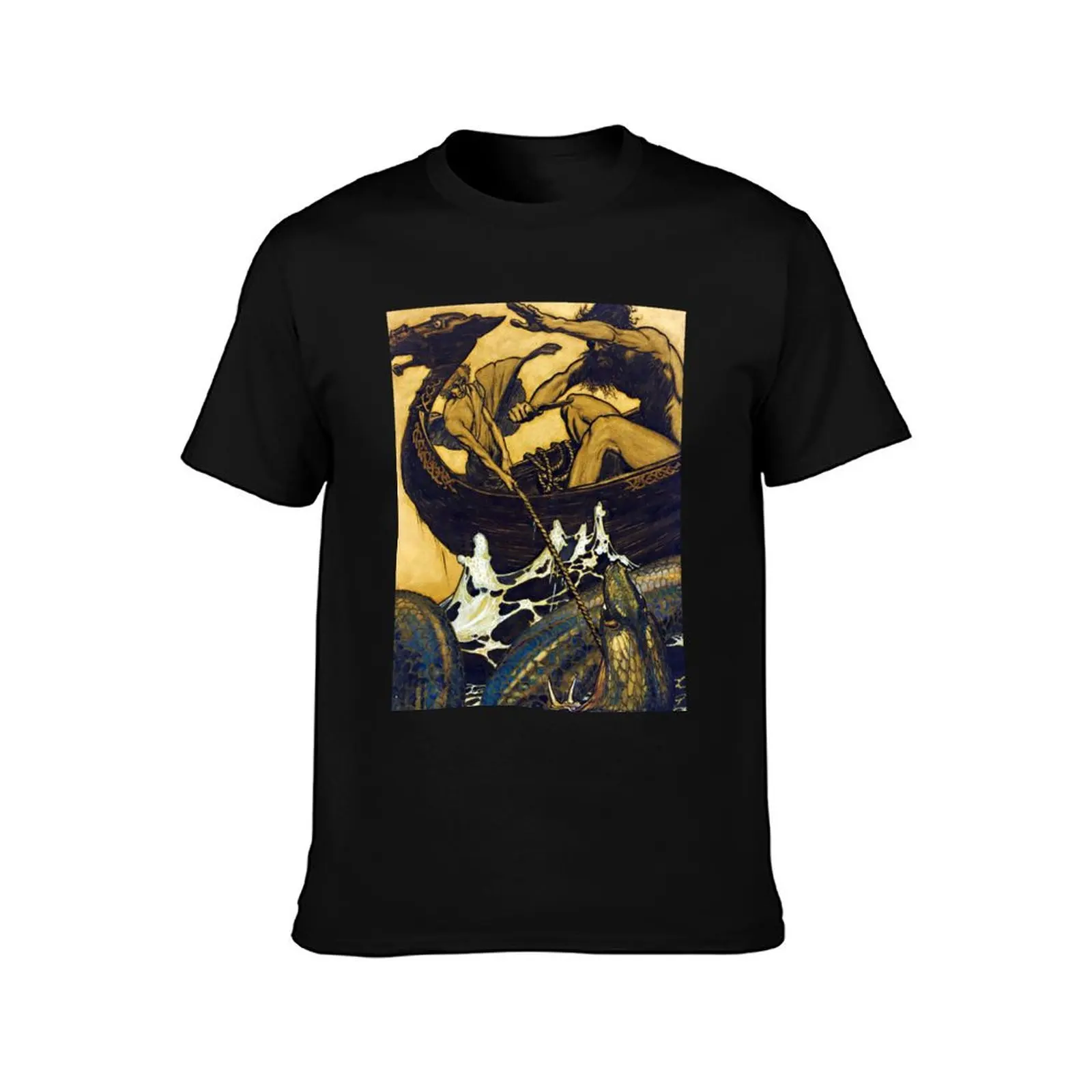 Sea Battle - Arthur Rackham T-Shirt korean fashion anime stuff animal prinfor boys new edition mens graphic t-shirts hip hop