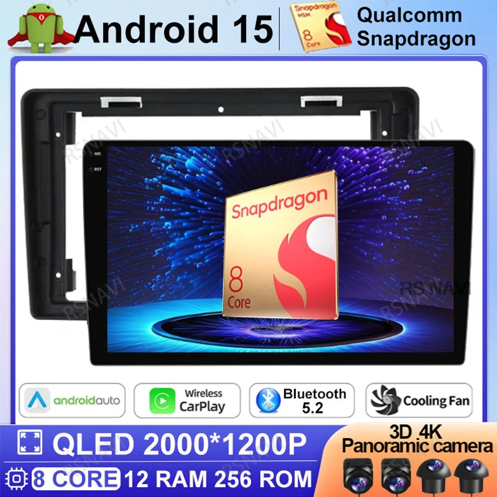 

Android 15 For Citroen C2 C3 2001 2002 2003 - 2010 Car Radio 5G WIFI BT Wireless Carplay Auto Navigation Qualcomm DVD DSP Stereo