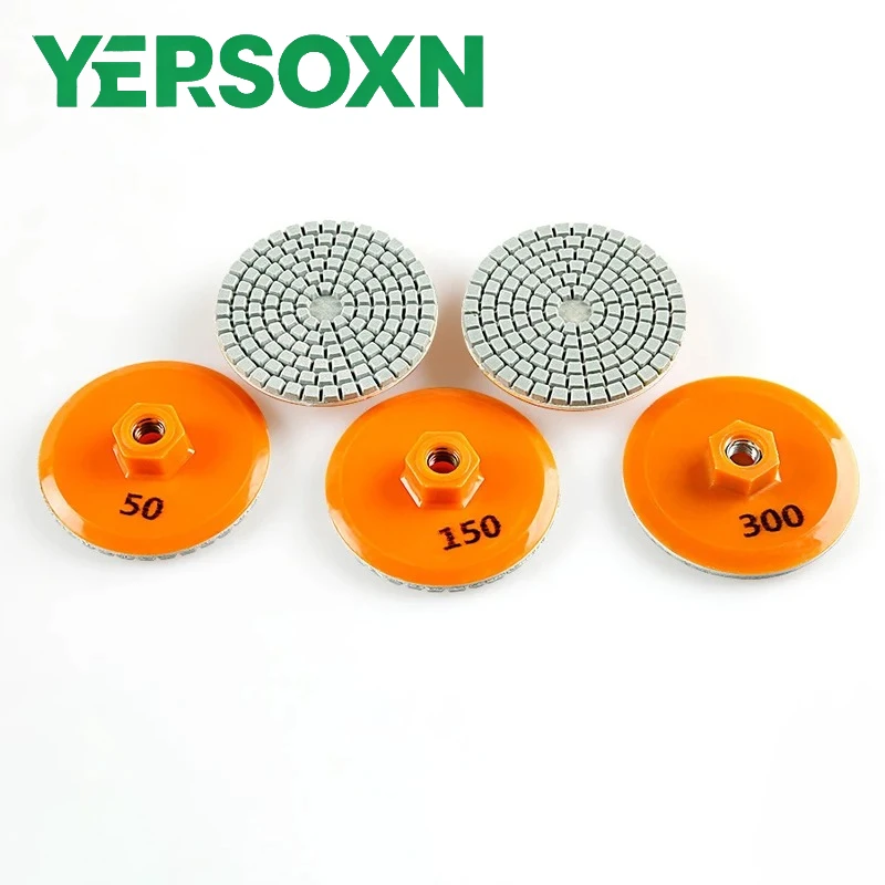 1pc 80mm Ceramic Tile Trimming Polishing Disc M10 Angle Grinder Dry Polishing Stone Chamfering Grinding Edge Grinding Blade