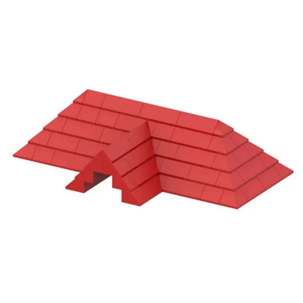 MOC DIY Roof Tiles Pack Building Blocks Brick Enlighten Compatible Brand With Other Particles No Instruction Toys Children Gifts