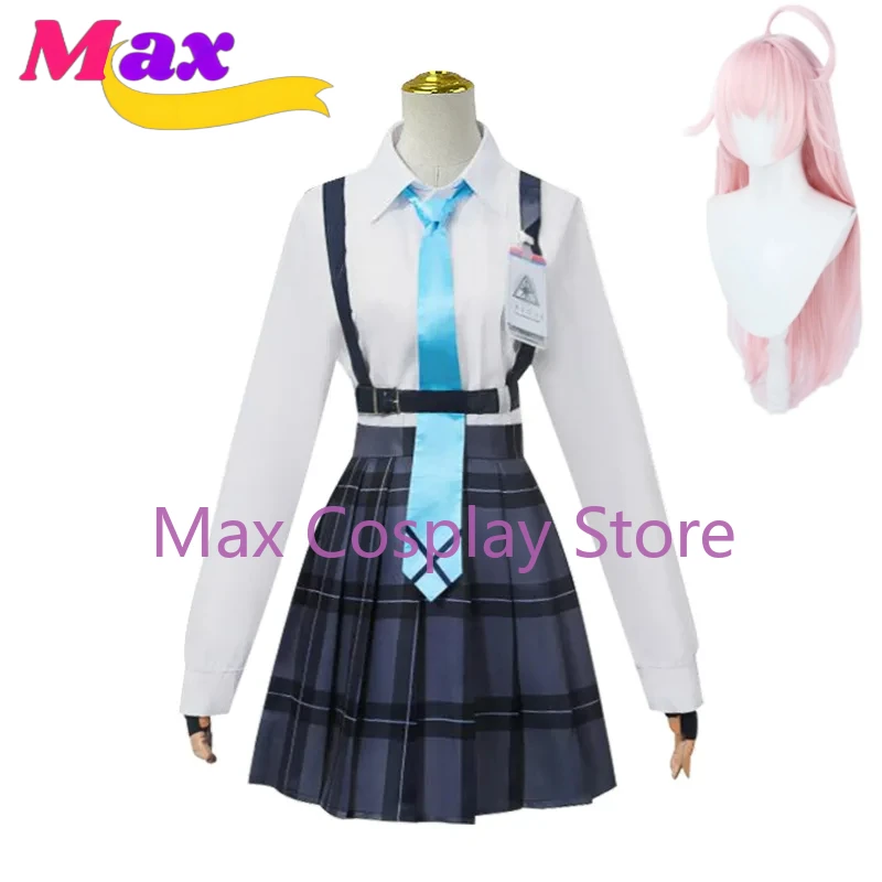 

Max Cos Game Blue Archive Cosplay Takanashi Hoshino Costume Women Man Uniform Outfit Wig Halloween Costumes Customized size