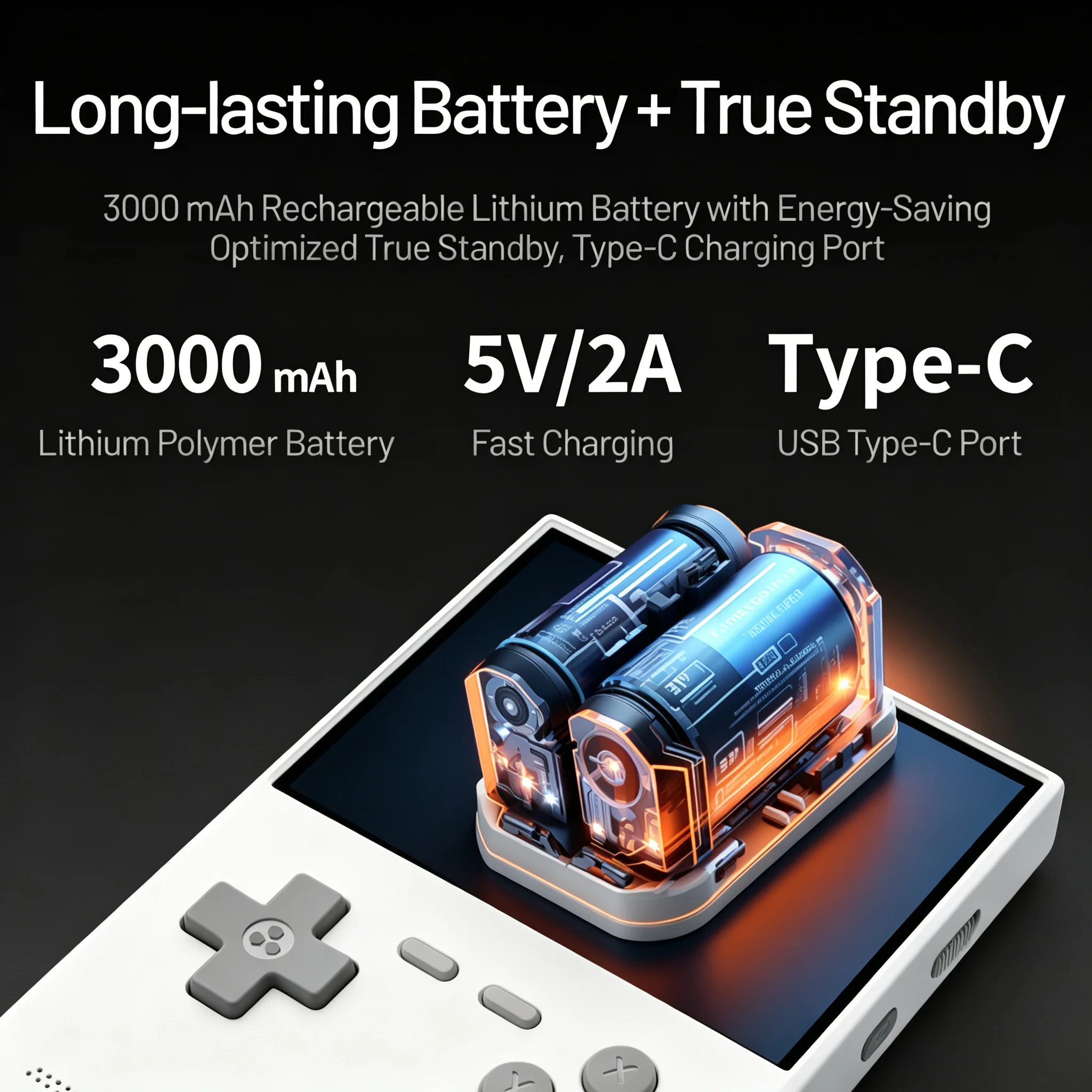 Consola de juegos retro portátil TRIMUI, pantalla IPS de 3,2 pulgadas y resolución 1024x768, 400 PPI, sistema Linux, batería de 3000 mAh, reproductor de juegos de código abierto, con teclas LED de diferentes colores, ideal como regalo de Navidad.