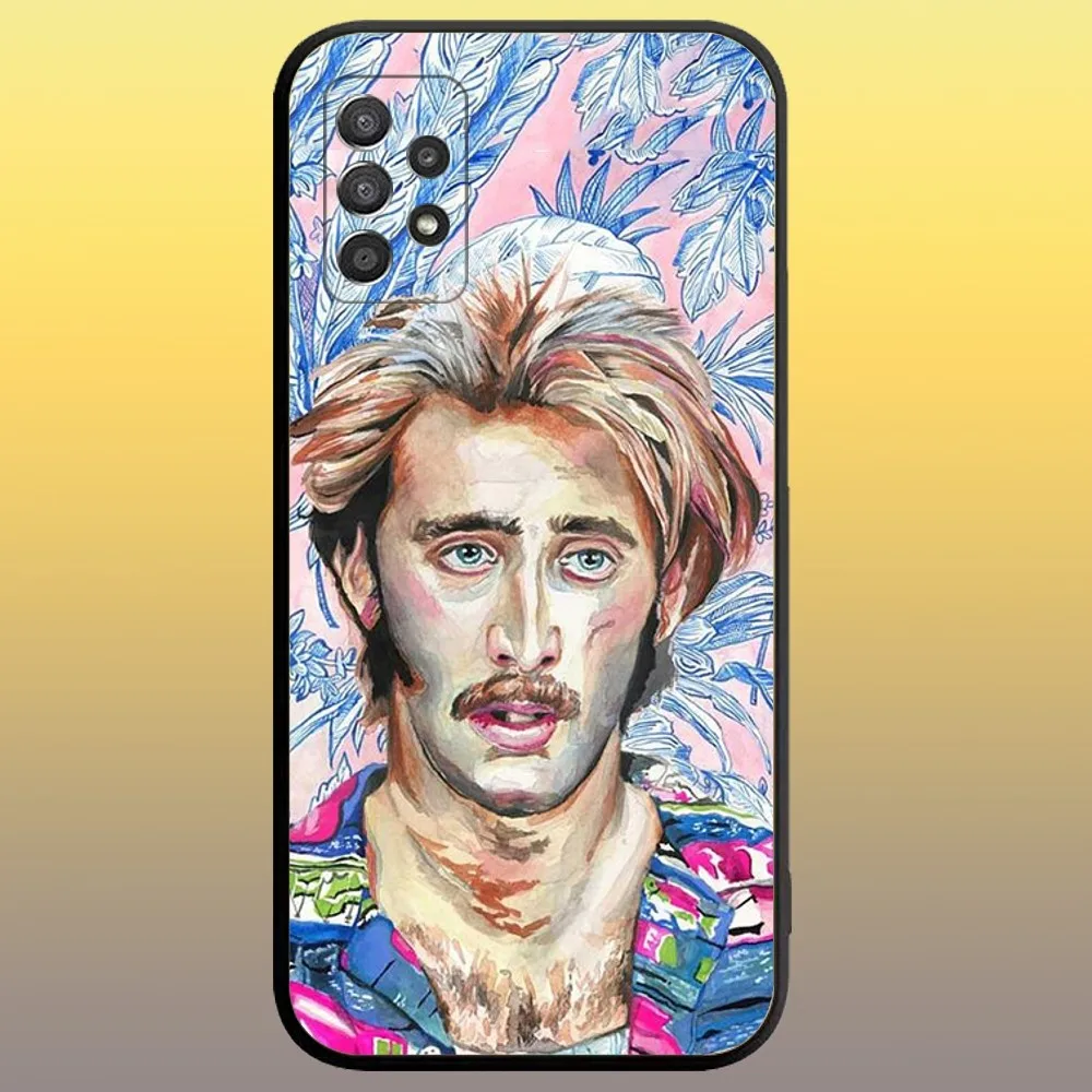 Nicolas Cage Phone Case for SamsungA 91,80,73,72,71,70,53,52,51,42,41,40,32,31,30,22,21,20,13 S 4G 5G Soft Black Case image 5