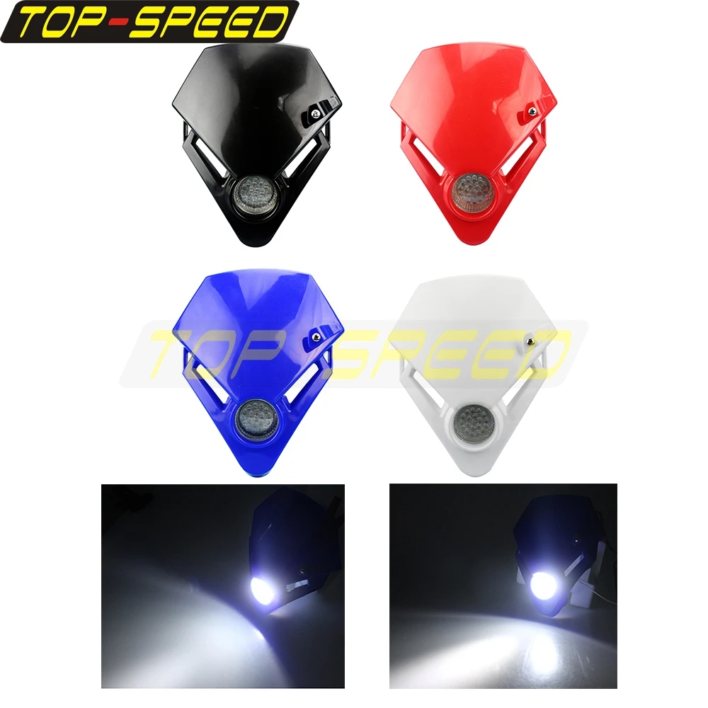 For XC XCW XCFW SXF SXS EXC XCF 150 250 350 450 Dual Sport Trials Motorcycle LED Headlight Racing Lamp Mini Headlamp Head Light