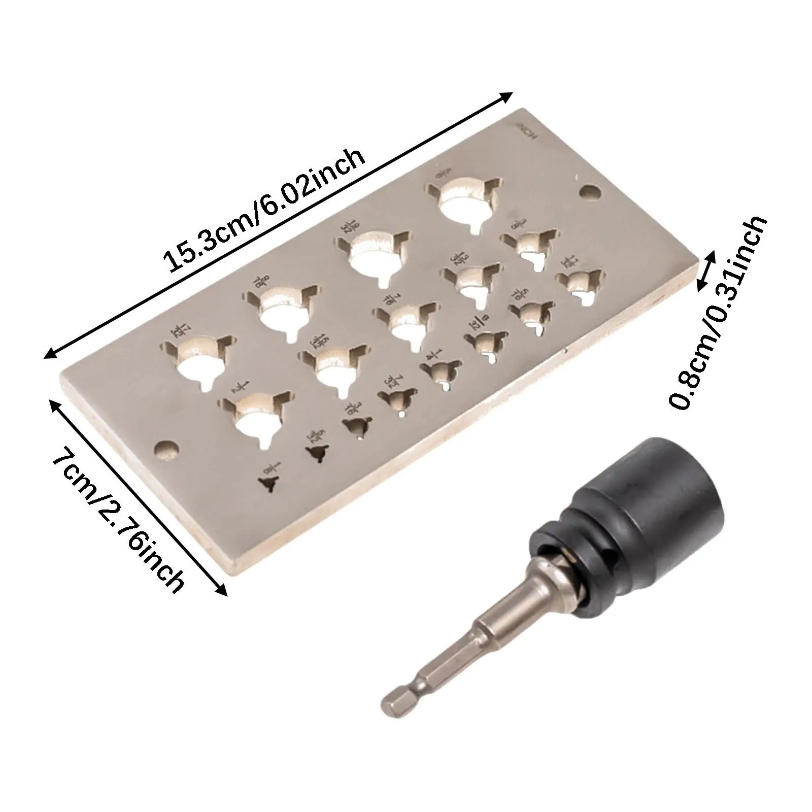 Localizador de pasadores Premium Fácil manejo Construcción de calidad de acero de alto rendimiento Guía de taladro posicionador de pasadores profesional compacto