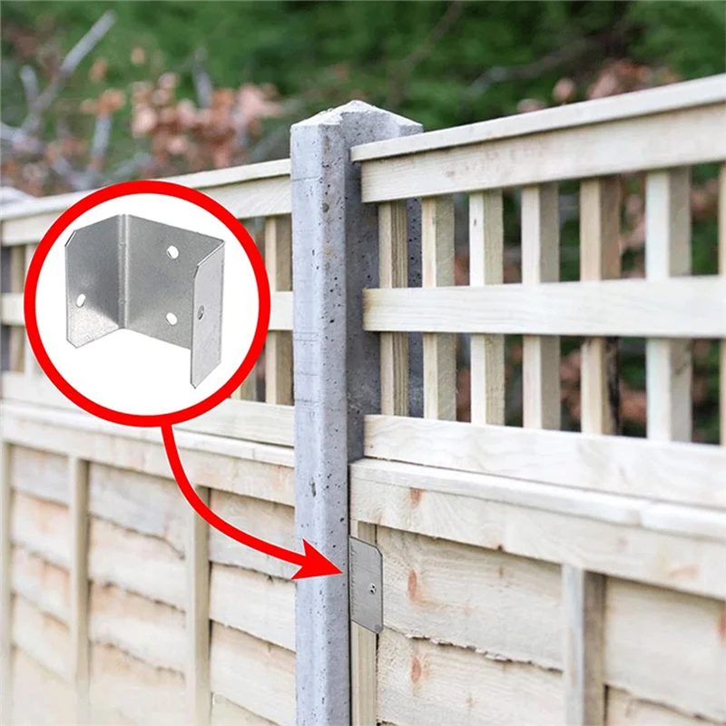 ABUL-Fence Panel Clips Trellis U Clip Bracket For Timber Posts, Secure Fence Or Refixpanel Galvanised Fencing Clips
