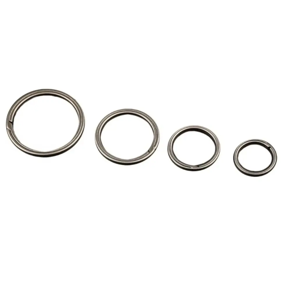 Lightweight Titanium Alloy Keychain Buckle Simple Stylish Carabiner Keychain Strong Hard Split Keychain Ring Key Accessory