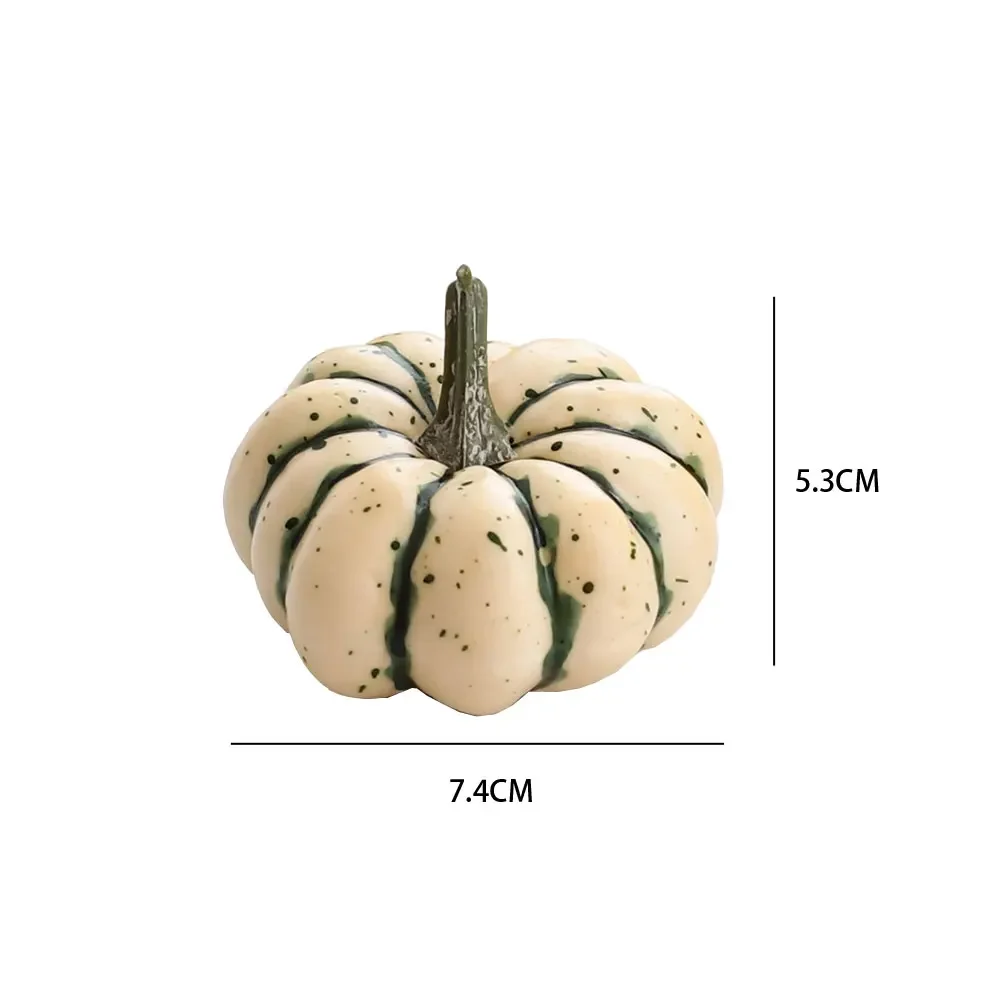 1Pc Halloween Artificial Mini Pumpkin Decor Simulation Vegetable DIY Craft Halloween Home Party Decoration Farmhouse Props