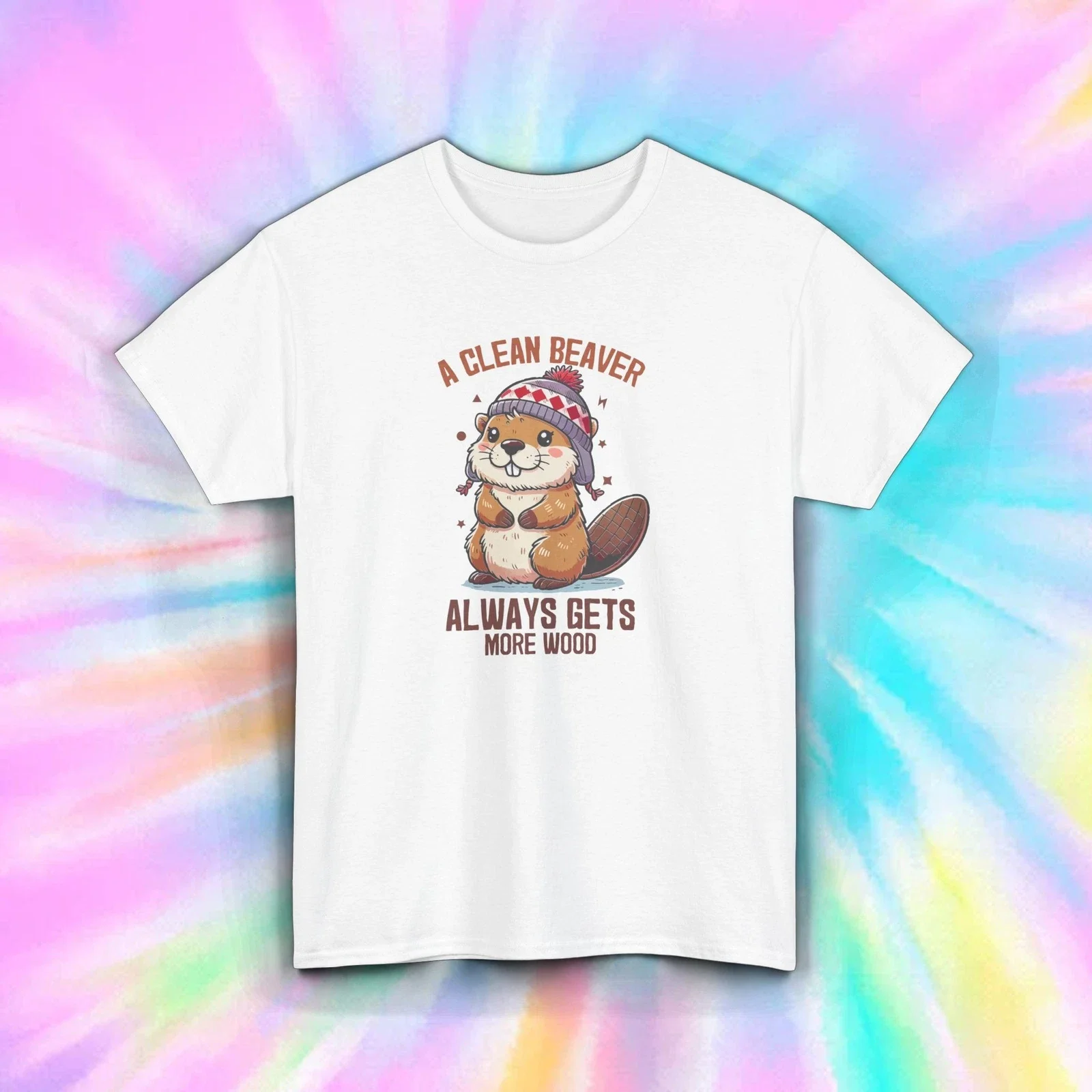 

Летние элитные брендовые хлопковые мужские и женские футболки с графическим принтом Clean Beaver и короткими рукавами, уличная модная трендовая одежда