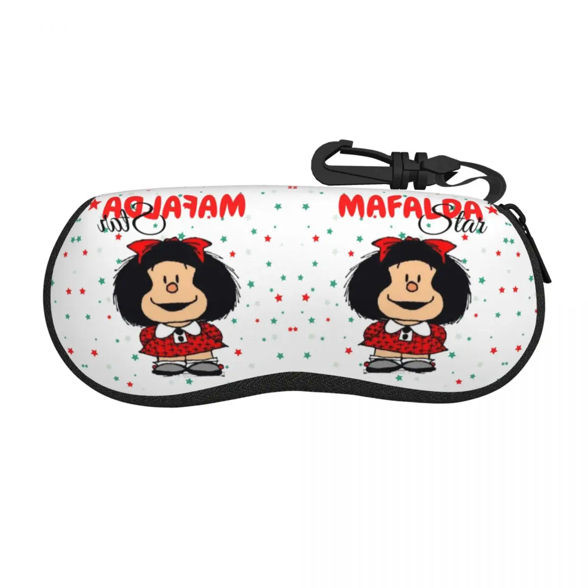 

Custom Cartoon Mafalda Star Shell Eyeglasses Case Men Women Cute Comic Glasses Case Sunglasses Box Pouch