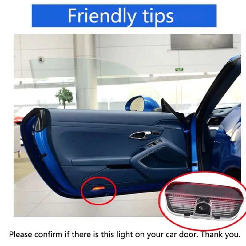 Autotür-Licht Geister-Schatten-Licht LED-Tür-Willkommenslicht für Porsche 911 Macan Cayenne 957 Boxster Taycan 987 718 Cayman