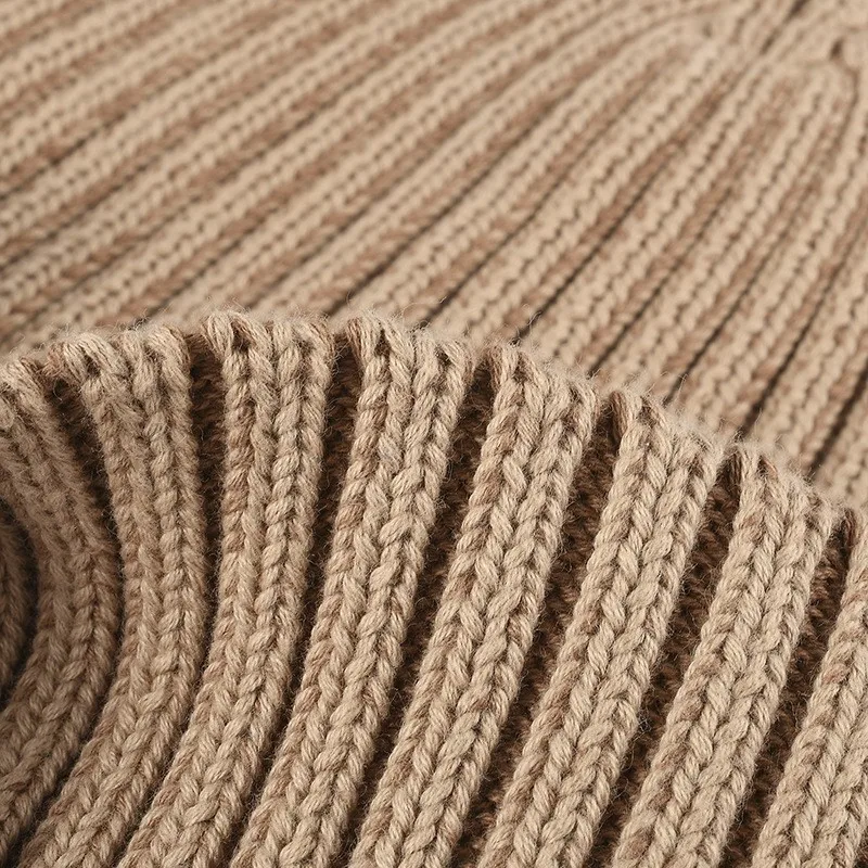 قبعة الشتاء Brimless القطن متماسكة قبعة المرأة في الهواء الطلق الدافئة حماية الأذن قبعة الباردة أزياء الرجال قبعة صوف الرجال قبعة #5